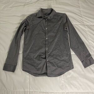 VAN HEUSEN Boys Gray Button Up Shirt